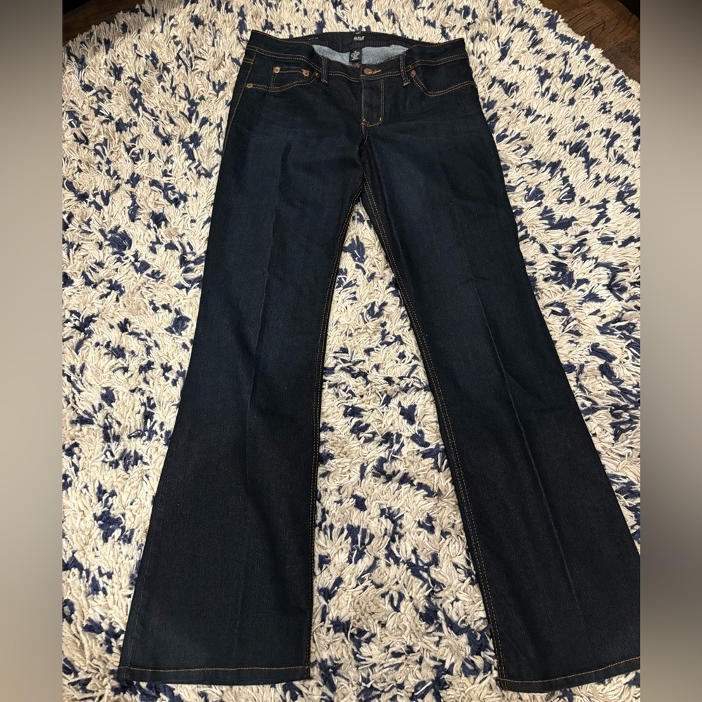 a.n.a Women's Dark Indigo Wide Leg Jeans -
Size 10